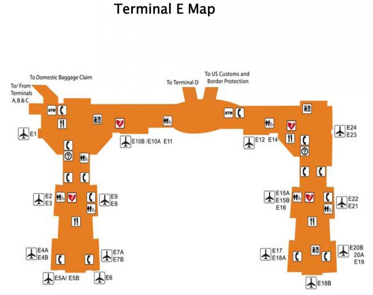 Houston airport terminal e mapa