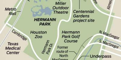 Mapa ng Hermann park