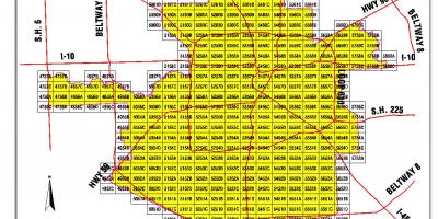 Houston lugar ng paaralan distrito mapa